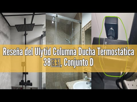 Revisão da coluna de chuveiro termostático Ulytid 38 ℃, conjunto de chuveiro com torneira termostática, sistema termostático