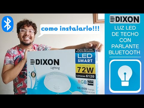 Review : Dixon Ilink - LED Ceiling Light with Bluetooth Speaker - How to Install and Operation