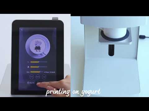 10-20s to Make a Customized Drinks/Desserts with WiibooxSweetin Latte Art Printer