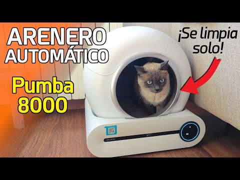 ARENERO AUTOMÁTICO 🐱 Pumba 8000 | Autolimpiable, WiFi y BARATO