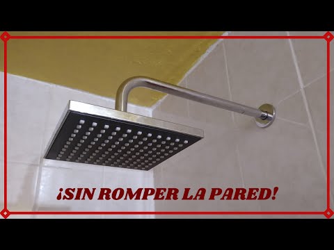 CÓMO INSTALAR UNA REGADERA DE LLUVIA Y CAMBIAR EL BRAZO DE DUCHA