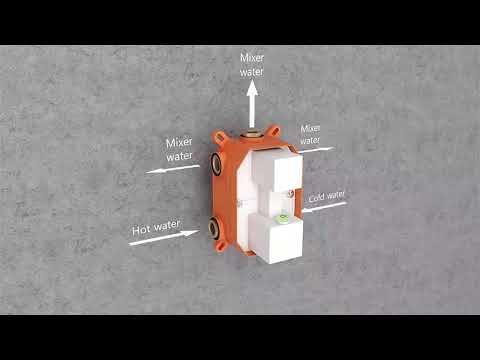 How to install a thermostatic shower enclosure with shower head IO by GME