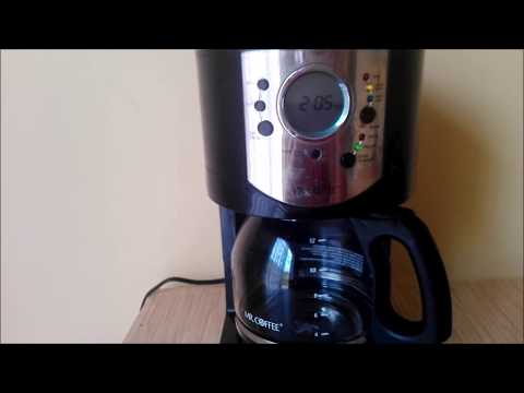 Como programar a máquina de café Mr. com uma noite de antecedência