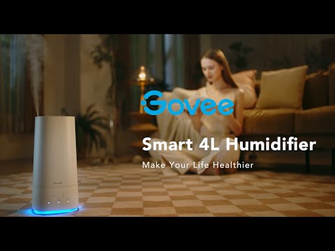 Govee 4L Smart Humidifiers for Bedroom | Top Fill Cool Mist Humidifiers for Baby and Plants